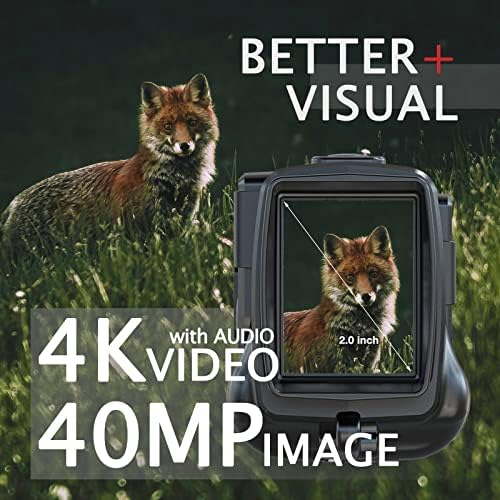 GeowFiiTech Night Vision Monocular, 4K Infrared Digital Night Vision Goggles with 850nm IR, 40M Photo & 4K Video, 984FT Range, 8X Zoom, Rechargeable Battery, 32GB Card for Hunting Camping Adventure