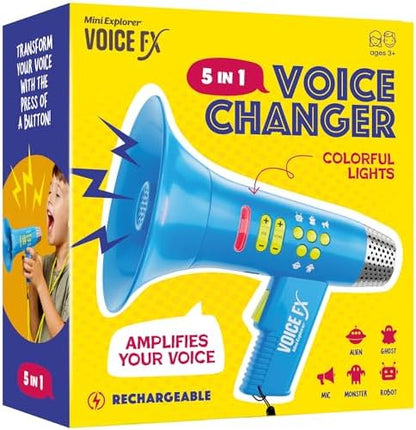 Mini Explorer Voice Changer for Kids - Gifts for Kids - Voice Changing Device for Boys & Girls Ages 3-8+ Olds - Birthday Gifts for 3, 4, 5, 7, 8 Year Old Boy - Outdoor Toys Gift Ideas for Kid, Toddler