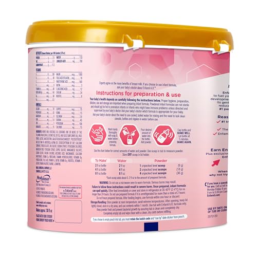 Enfamil A.R. Baby Formula, Added Rice Starch Formula to Reduce Reflux & Spit-Up, DHA for Brain Development, Probiotics to Support Digestive & Immune Health, Baby Milk, 19.5 Oz