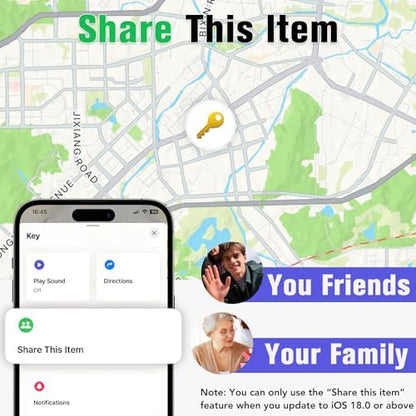 Air Tracker Tags-4 Pack: Smart Bluetooth Tracker, Item Finder Works with Apple Find My (iOS Only) App, Trakcer Tag Locator for Keys, Luggage, Satchel, Backpack etc. (Not for Android Devices)