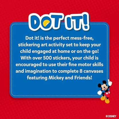 Skillmatics Dot It Sticker Art - Disney Mickey & Friends, Mess-Free Fun for Kids, 500+ Stickers, Craft Kits, DIY Scrapbooking Activity, Travel Toys, Gifts for Boys & Girls Ages 3, 4, 5, 6, 7