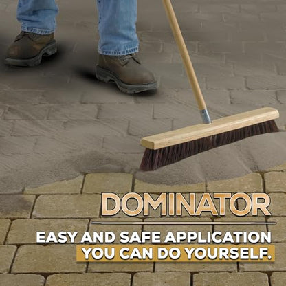 10 Pound Gray Beige DOMINATOR Polymeric Sand with Revolutionary Ceramic Flex Technology for Stabilizing Paver Joints/Gaps, 1/8” up to 4”, Professional Grade Results