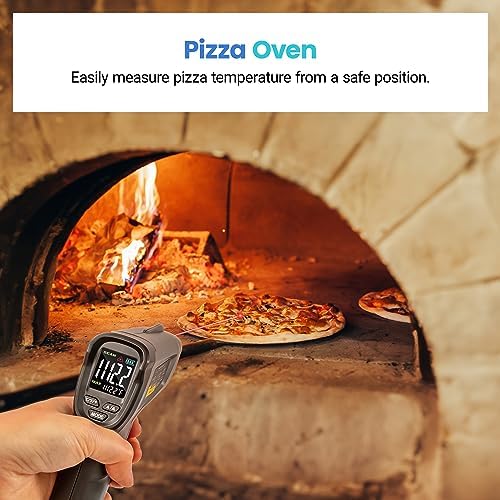 Etekcity Temperature Gun Infrared Thermometer -58°F 1130°F, Digital Laser Heat Gun for Pizza Ovens, Griddles, Meat, Refrigerators, Engines, HVAC, Kitchen & Pool Accessories
