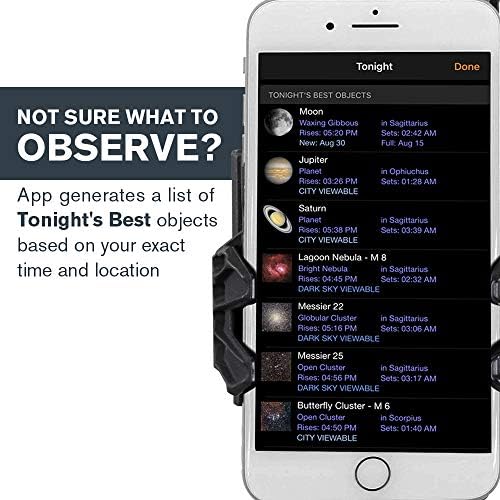Celestron 22451 StarSense Explorer LT 80AZ Smartphone App-Enabled Telescope – Works with StarSense App to Help You Find Stars, Planets & More – iPhone/Android Compatible