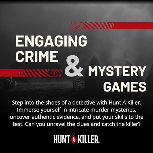 Hunt A Killer: R.I.P at The Rodeo, Solve The Murder of a Rodeo Clown, Mystery Box Game for True Crime Fans, Murder Mystery Game for Adults, Play Detective at Home, Designed for 1+ Players Ages 14+