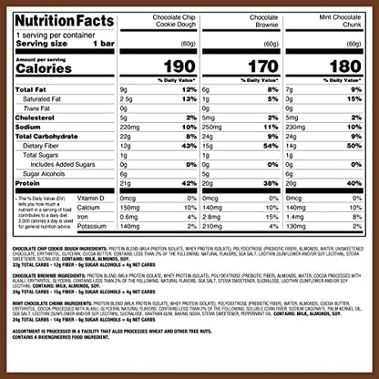 Quest Nutrition Chocolate Lovers Variety Pack, High Protein, Low Carb, Gluten Free, Keto Friendly, 12 Count