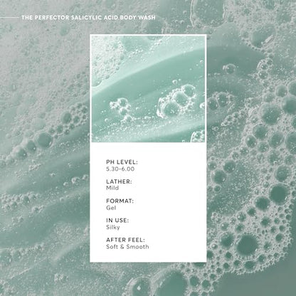 Naturium The Perfector Salicylic Acid Body Wash, Gentle & Smoothing Cleanser, 16.9 oz