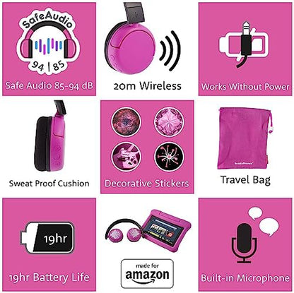 Made for Amazon, Kids Bluetooth Headphones, Ages (8-15)