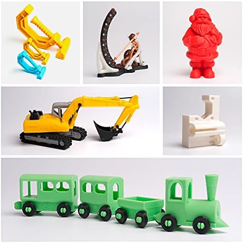 eSUN PLA+ Filament 1.75mm, 3D Printer Filament PLA Plus, Dimensional Accuracy +/- 0.03mm, 1KG per Spool, 2 Spools 3D Printing Filament, Cold White + Black