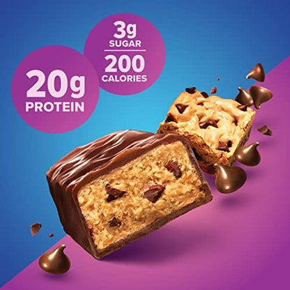 Pure Protein Bars, High Protein, Nutritious Snacks to Support Energy, Low Sugar, Gluten Free, Chewy Chocolate Chip, 1.76oz (Pack of 12), Packaging may vary