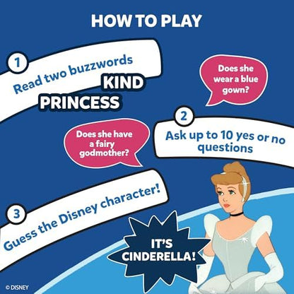 Skillmatics Guess in 10 Disney, Card Game for Girls, Boys, Kids, Teens, Adults, Who Love Cinderella, Mickey Mouse, Moana, Gifts for Ages 6, 7, 8, 9 and Up