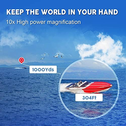 10x42 Binoculars for Adults - Professional HD Roof BAK4 Prism Lens Binoculars for Bird Watching, Hunting, Travel, Sports, Cruise, Concert, with Carrying Bag