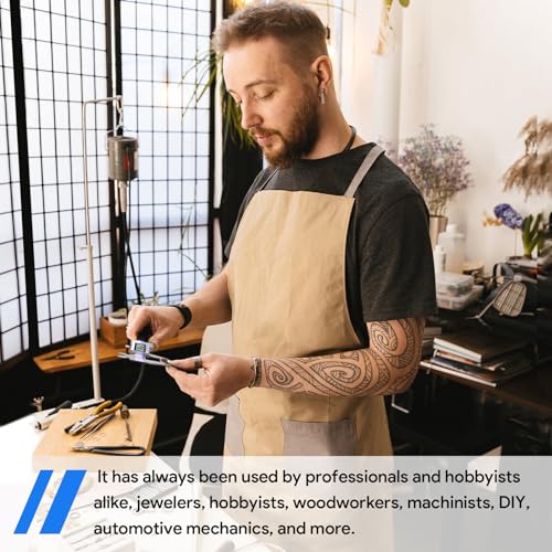 Digital Caliper, Vernier Caliper Measuring Tool with Stainless Steel, Electronic Micrometer Caliper with Large LCD Screen, Auto-Off Feature, Easy Switch from Inch Metric Fraction, (6 Inch//150 mm)