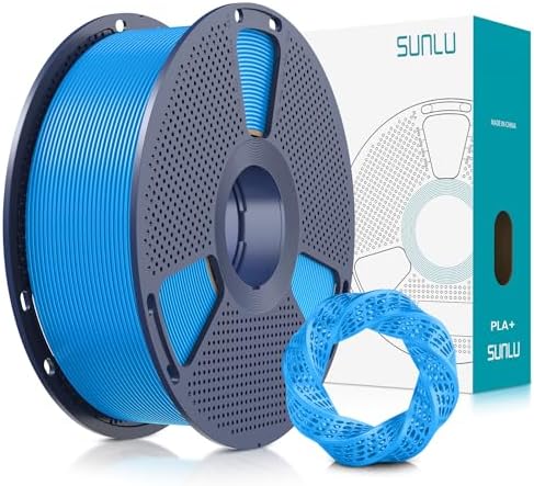 SUNLU 3D Printer Filament PLA Plus 1.75mm, SUNLU Neatly Wound PLA Filament 1.75mm PRO, PLA+ Filament for Most FDM 3D Printer, Dimensional Accuracy +/- 0.02 mm, 1 kg Spool(2.2lbs), Cyan