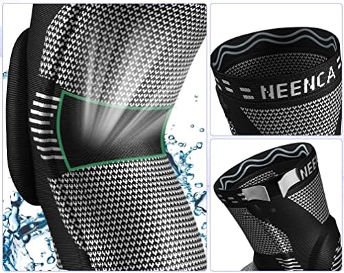 NEENCA Professional Knee Brace for Pain Relief, Medical Knee Support with Patella Pad & Side Stabilizers, Compression Knee Sleeve for Meniscus Tear, ACL, Joint Pain, Runner, Workout - Single