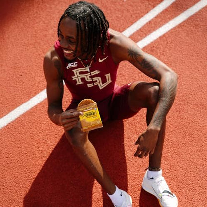 Honey Stinger Organic Peanut Butter Waffle, Energy Stroopwafel for Exercise, Endurance and Performance, Sports Nutrition for Home & Gym, Pre & During Workout, 16.96 Ounces (Pack of 16)