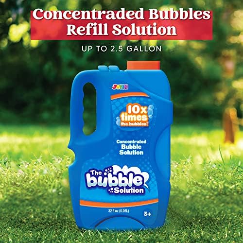 JOYIN 32 OZ Concentrated Bubble Solution for Bubble Machines (Up to 2.5 Gallons), Concentrated Solution Refills for Machine, Wands, Blower, Easter, Kids, Parties