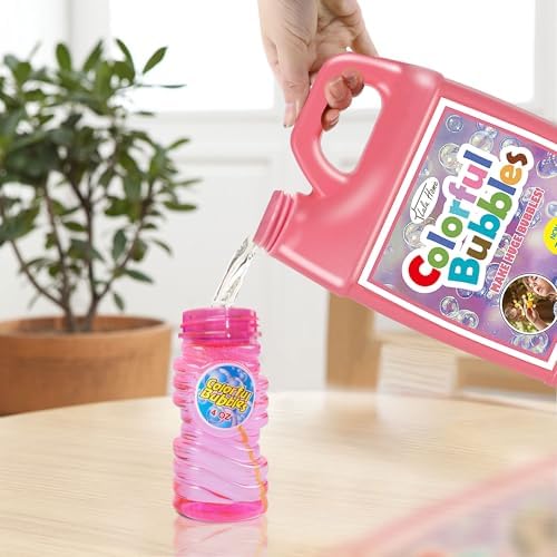 Lulu Home Concentrated Bubble Solution, 1 L/ 33.8 OZ Refill for Bubble Machines, Giant Wands, and Blowers - Up to 2.5 Gallons for Kids' Birthday Parties