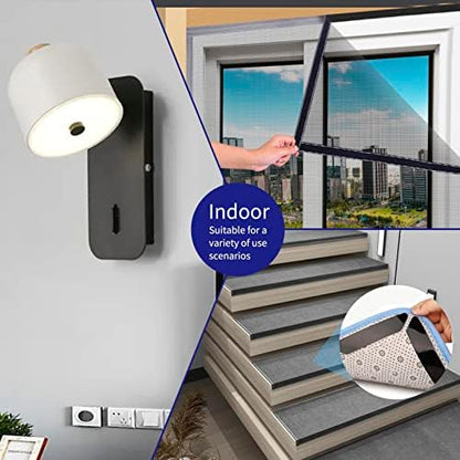 Art3d 10ft x 2 in. Hook and Loop Rolls Sticky Back, Double-Sided Adhesive Strip,Heavy Duty