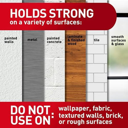 Command Small Wire Toggle Hooks, Damage Free Hanging Wall Hooks with Adhesive Strips, No Tools Wall Hooks for Hanging Organizational Items in Living Spaces, 28 White Hooks and 32 Command Strips