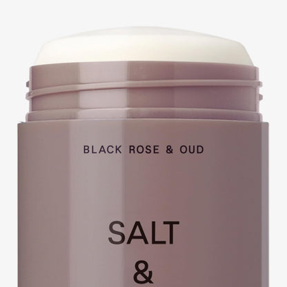 SALT & STONE Aluminum Free Deodorant | Extra Strength 48 Hour Protection for Women & Men | Made with Seaweed Extracts, Shea Butter & Prebiotics (Black Rose & Oud)