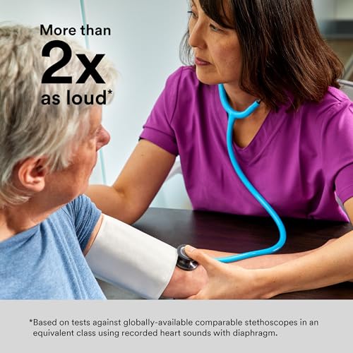 3M Littmann Classic III Monitoring Stethoscope, 5620, More Than 2X as Loud, Weighs Less, Stainless Steel Chestpiece, 27" Black Tube