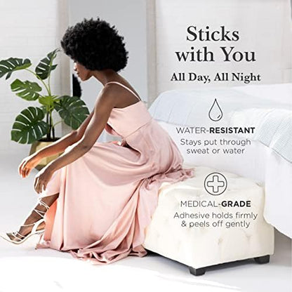 Nippies Nipple Covers for Women - Sticky Adhesive Silicone Pasties - Reusable Pasty Nipple Cover with Travel Box