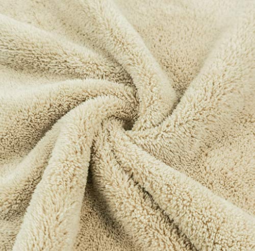 Kyapoo Baby Washcloths 12 Pack 12x12 Inches Microfiber Coral Fleece Extra Absorbent and Soft for Newborns, Infants and Toddlers-Brown