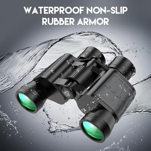 8x40 HD Binoculars for Adults -Waterproof & Compact Binoculars for Bird Watching, Hunting, Travel – Low Light Vision, Non-Slip Grip, Durable Optics