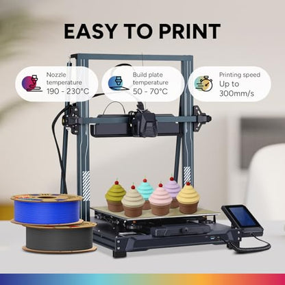 OVERTURE Matte PLA 3D Printer Filament 1.75mm, Matt Surface & Low Warping Filament 1kg Spool (2.2 lbs), Accuracy +/- 0.02 mm, Fit Most FDM Printers (Matte Blue)