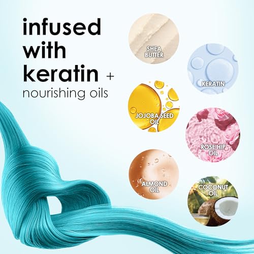 Keracolor Color + Clenditioner 3-in-1 Color-Depositing Conditioner, Gently Cleanses & Conditions, Semi-Permanent Hair Color, 23 Shades, 12 Fl Oz