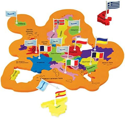 Imagimake Mapology World Map Puzzle - Includes Country Flags & Capitals | Fun Jigsaw Puzzle Kids Ages 5-8 | Educational Toys for Ages 8-13 | Geography Gifts for Girls & Boys 5, 6, 7, 8, 9, 10, 11, 12