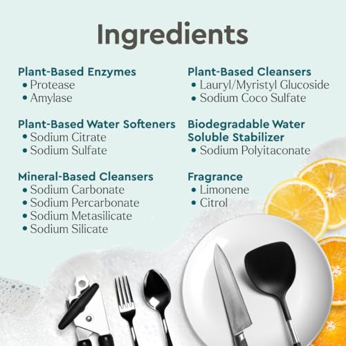 Puracy Dishwasher Pods, Natural Dishwasher Detergent, Citrus Skies Dish tabs - Enzyme-Powered, Spot & Residue Free - TikTok Trend Items, Must Haves from TikTok Made Me Buy It (Citrus Skies, 50 Count)