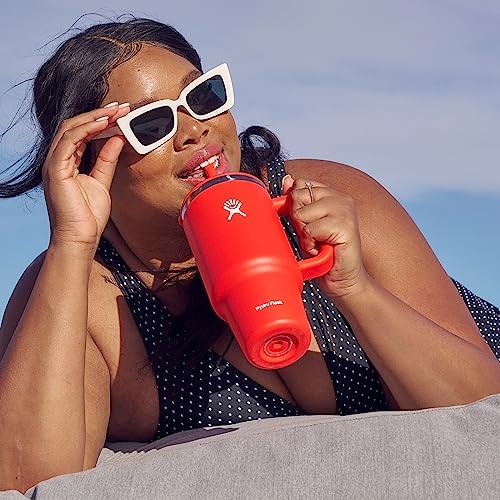 Hydro Flask 40 Oz Travel Tumbler with Handle, Lid and Straw - Insulated Stainless Steel in Trillium