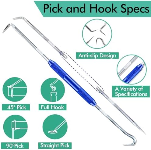 595 Pcs Metric and SAE Air Conditioning O-Ring Kit for Automotive A/C, Compressor and Professional Faucet Plumbing Seal O Rings Repair with O-Ring Picks,Resist Oil and Heat (Green)