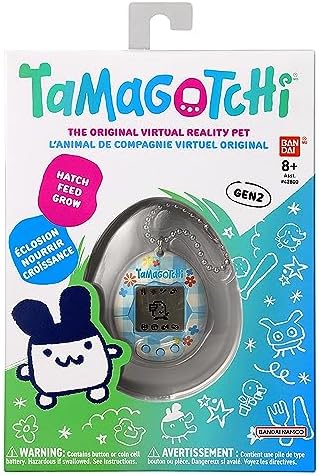 Tamagotchi Original - Flower Gingham (Updated Logo)
