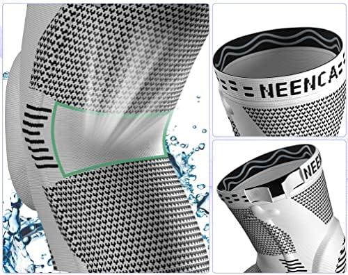 NEENCA Professional Knee Brace for Pain Relief, Medical Knee Support with Patella Pad & Side Stabilizers, Compression Knee Sleeve for Meniscus Tear, ACL, Joint Pain, Runner, Workout - FSA/HSA Eligible