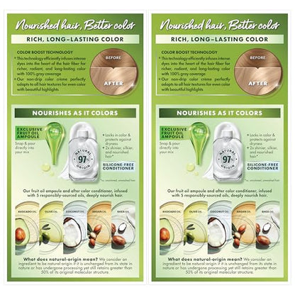 Garnier Hair Color Nutrisse Nourishing Creme, 111 Extra-Light Ash Blonde (White Chocolate) Permanent Hair Dye, 2 Count (Packaging May Vary)