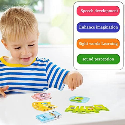 Talking Flash Cards for Toddlers 1 2 3 4 5, Speech Therapy Toys Autism Toys, ABC 123 Sight Words Etc - 255 Cards-510 Sides, Educational Learning Interactive Toys with Giftable Package
