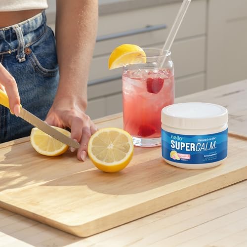 Supercalm Drink Mix - Ashwagandha KSM 66, Magnesium Glycinate, L-Theanine, Vitamin D3 - Ashwagandha Root Extract, Magnesium & L-Theanine Supplement - Focus & Support (30 Servings)