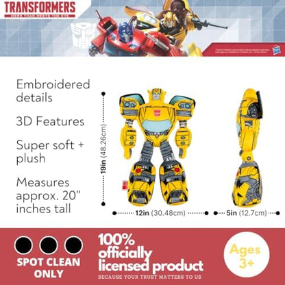Franco Kids Bedding Super Soft Plush, Standard, Transformers-Bumblebee