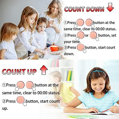 Classroom Timers for Teachers Kids Large Magnetic Digital Timer Teacher Supplies 24 Pack-Blue Green