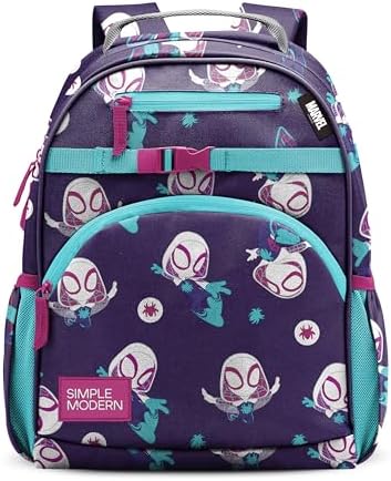 Simple Modern Medium Marvel Toddler Backpack for School Girls and Boys | Kindergarten Elementary Kids Backpack | Fletcher Collection | Kids - 15" tall | Spider Gwen