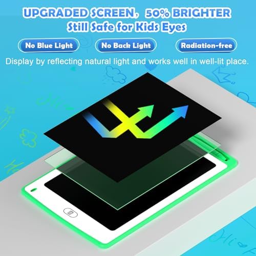 LCD Writing Tablet for Kids, 8.5 Inch Colorful Doodle Board Drawing Tablet, Educational Learning Toys Birthday Gifts for Boys Girls Age 3 4 5 6 7 8 (12 Pack)