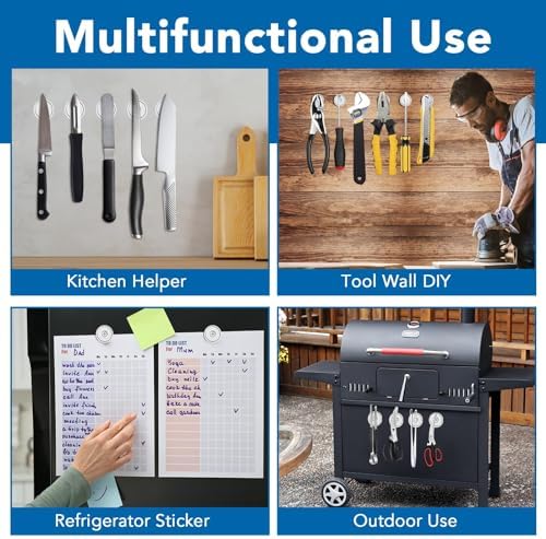 LOVIMAG Strong Neodymium Cup Magnets, 150lb+ Waterproof, Heavy Duty Rare Earth with Holes, Silver, 12 Pack