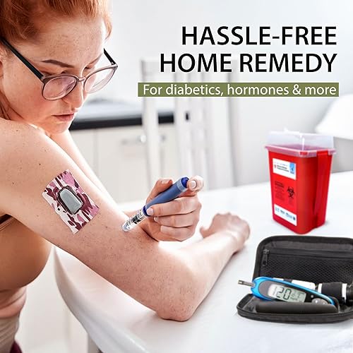 Sharps Containers for Home Use - 10 Pack, Needle Disposal, Sharps Disposal, Small Biohazard Containers - 1 Quart, Small Portable Container for Travel