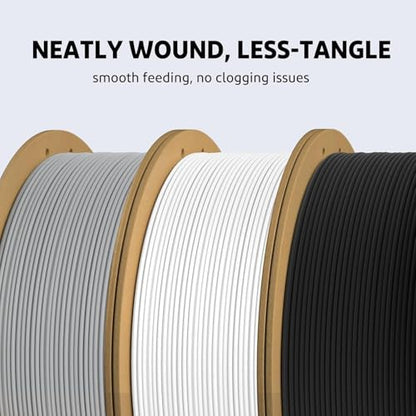 ELEGOO PLA Plus Filament 1.75mm Translucent 1KG, PLA+ Tougher and Stronger 3D Printer Filament Dimensional Accuracy +/- 0.02mm, 1kg Spool(2.2lbs) Fits for Most FDM 3D Printers