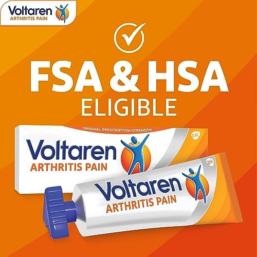 Voltaren Arthritis Pain Gel for Powerful Topical Arthritis Pain Relief with Diclofenac - NEW Easy Open Cap - 100 g x 2