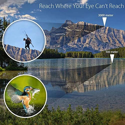 Night Vision Binoculars for Adults 60X60 10000M Professional Waterproof High Power Optical Telescope for Stargazing, Bird Watching, Concerts, Football, Sightseeing, Hunting with Carrying Bag