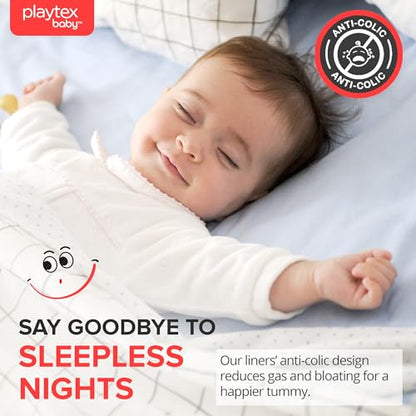 Playtex Baby Nurser Pre-Sterilized Disposable Drop-Ins Bottle Liners, Anti-Colic, Gas Reduction, Closer to Breastfeeding, 8 Oz, 100 Count